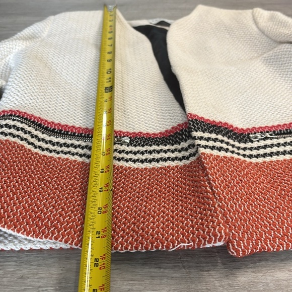 SANDRO Tweed Blazer Pattern Vamina Jacket  EU 38 (US Women's Size 4-6) Medium - Picture 5 of 9